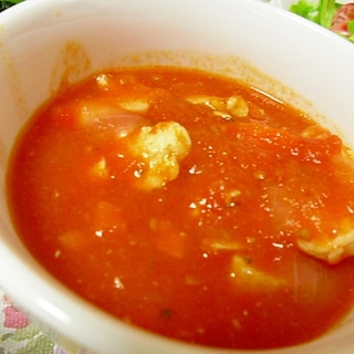 チキンとたっぷり野菜のトマトスープ